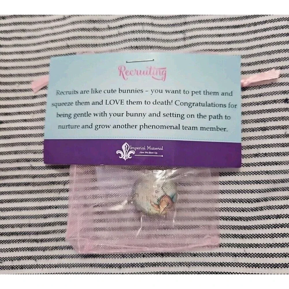 Thirty One 31 Consultant Button Pin Recruiting Enamel Bunny Peter Rabbit New